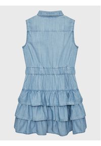 Guess Sukienka codzienna J3RK49 D3X30 Niebieski Regular Fit. Okazja: na co dzień. Kolor: niebieski. Materiał: lyocell. Typ sukienki: proste. Styl: casual #3