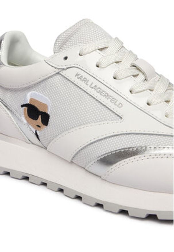 Karl Lagerfeld - KARL LAGERFELD Sneakersy Kairo KL61130N Biały. Kolor: biały. Materiał: skóra