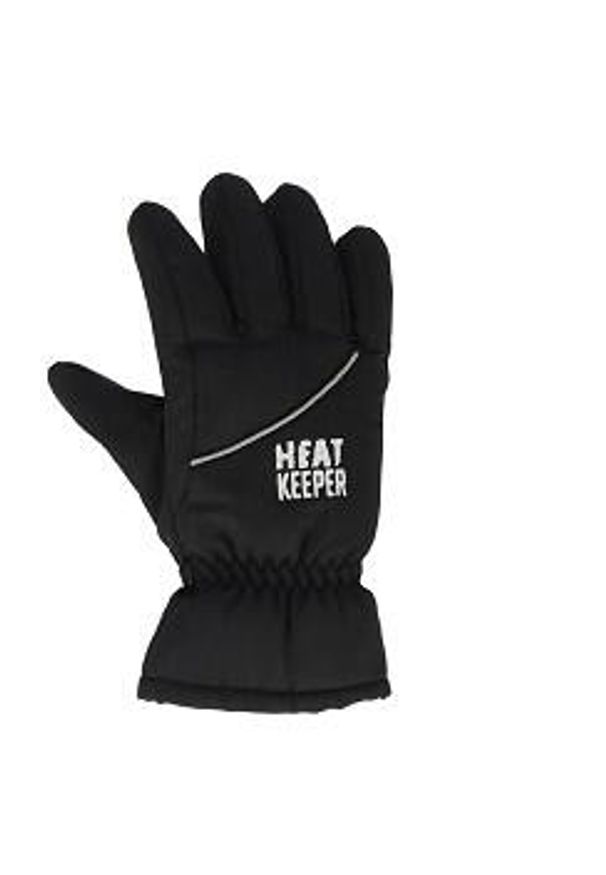 HEAT KEEPER - Dziecięce rękawice narciarskie Heat Keeper czarne. Kolor: czarny. Sport: narciarstwo