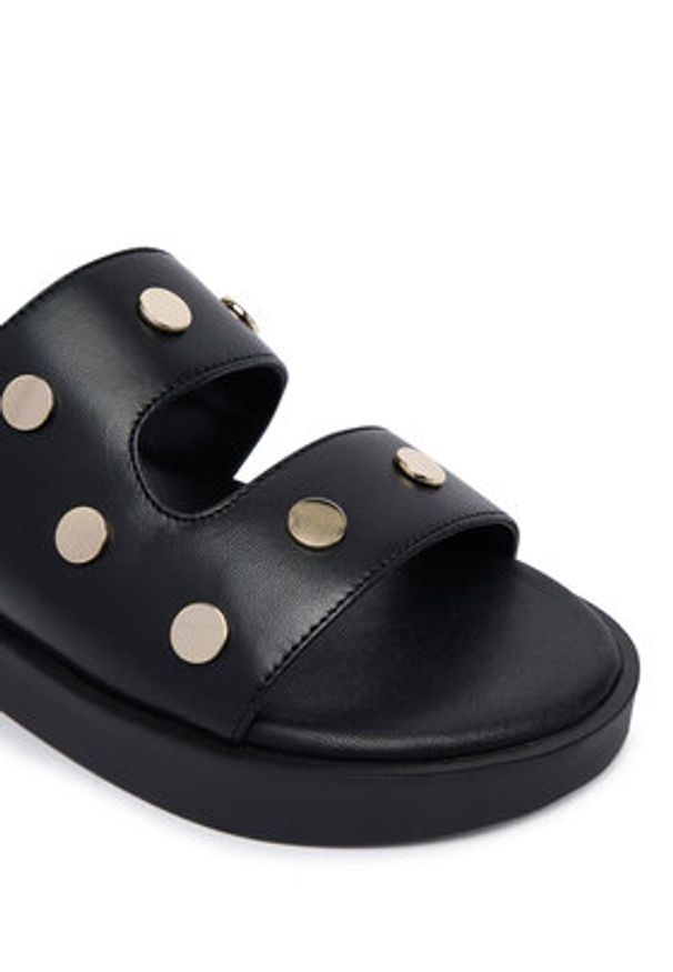 Inuikii Klapki Spika 1004.003.0691.000 Czarny. Kolor: czarny. Materiał: skóra