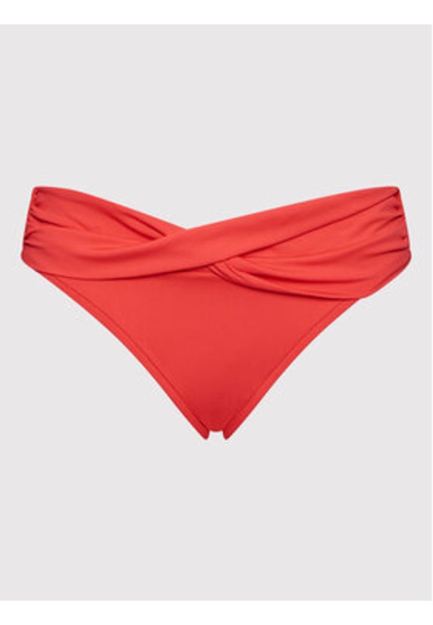 Seafolly Dół od bikini Seafolly Collective 44320-942 Czerwony. Kolor: czerwony. Materiał: syntetyk