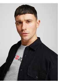 Jack & Jones T-Shirt Corp Logo 12137126 Szary Slim Fit. Kolor: szary. Materiał: bawełna #6