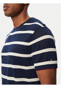 TOMMY HILFIGER - Tommy Hilfiger T-Shirt Breton MW0MW43942 Granatowy Regular Fit. Kolor: niebieski. Materiał: bawełna #4
