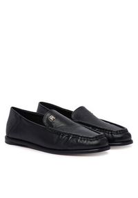 TOMMY HILFIGER - Tommy Hilfiger Lordsy Leather Ruched Toe Loafers FW0FW09250 Czarny. Kolor: czarny. Materiał: skóra #5