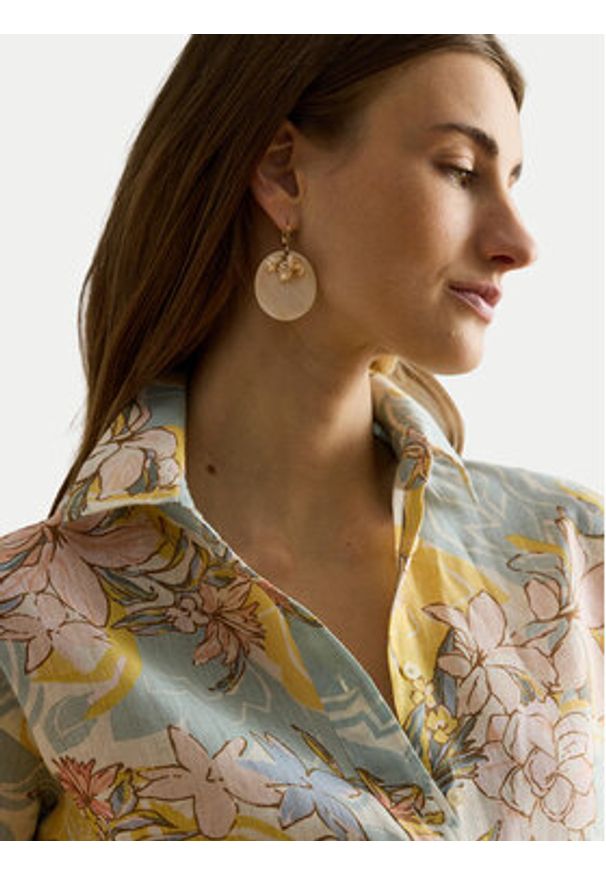 Lauren Ralph Lauren - LAUREN RALPH LAUREN Koszula 200P08906001 Kolorowy Relaxed Fit. Materiał: len. Wzór: kolorowy