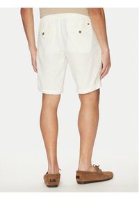 TOMMY HILFIGER - Tommy Hilfiger Szorty materiałowe Harlem MW0MW37804 Écru Regular Fit. Materiał: len #3