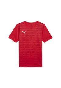 Puma - Męska koszulka z grafiką individualRISE PUMA Red. Kolor: czerwony. Sport: piłka nożna