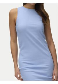 Vero Moda Sukienka letnia Lavender 10230437 Błękitny Slim Fit. Kolor: niebieski. Materiał: bawełna. Sezon: lato #6