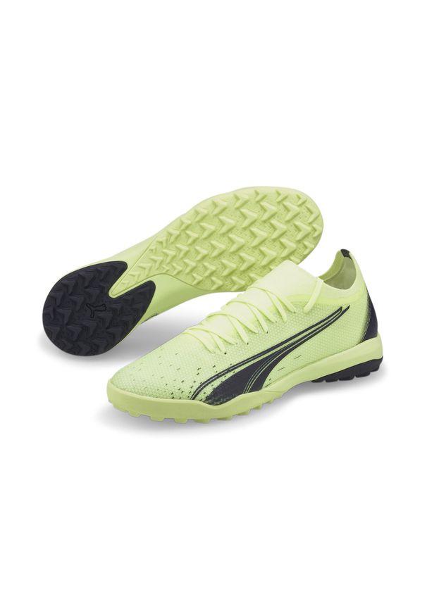 Buty piłkarskie Puma Ultra Match TT - Fastest Pack. Kolor: wielokolorowy, żółty, zielony. Sport: piłka nożna