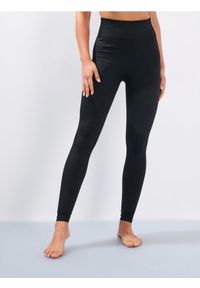 Sinsay - Legginsy z wysokim stanem o dopasowanym kroju - czarny. Stan: podwyższony. Kolor: czarny #1