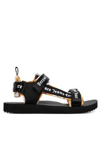 Versace Jeans Couture Sandały 80YA3S7B ZSS82 Czarny. Kolor: czarny. Materiał: materiał #1