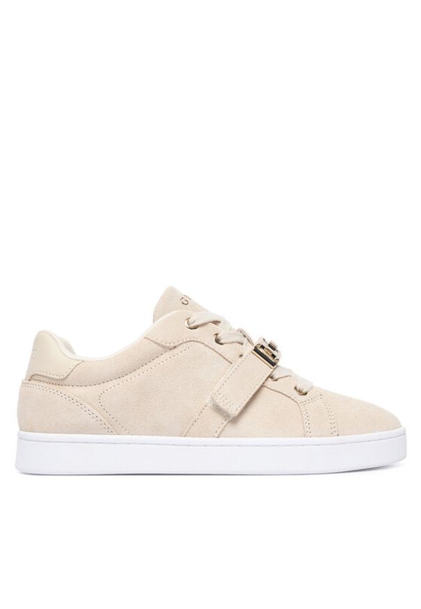 Guess Sneakersy FLTJM2 SUE12 Beżowy. Kolor: beżowy. Materiał: zamsz, skóra