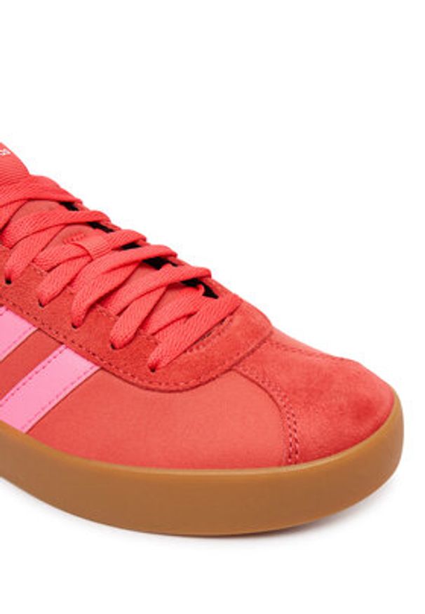 Adidas - adidas Sneakersy VL Court 3.0 JS2056 Czerwony. Kolor: czerwony. Materiał: materiał