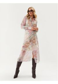 Guess Sukienka koszulowa W3RK18 WDW52 Kolorowy Regular Fit. Materiał: syntetyk. Wzór: kolorowy. Typ sukienki: koszulowe #3
