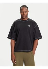 Adidas - adidas T-Shirt Trefoil Essentials JW0971 Czarny Regular Fit. Kolor: czarny. Materiał: bawełna #1