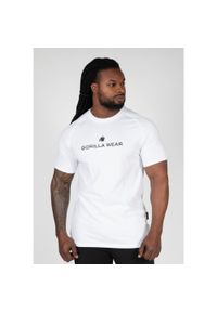 GORILLA WEAR - Koszulka fitness męska Gorilla Wear Davis T-shirt biała. Kolor: biały. Sport: fitness #1