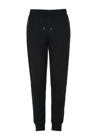 Ochnik - Czarne spodnie dresowe męskie. Kolor: czarny. Materiał: bawełna #4
