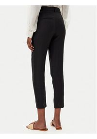 Marella Chinosy Perugia 2513131192200 Czarny Regular Fit. Kolor: czarny. Materiał: len #4