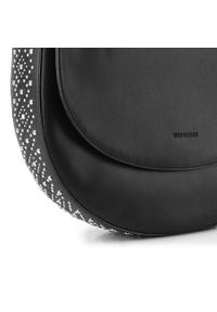 Wittchen - Torebka damska. Kolor: czarny. Wzór: aplikacja, gładki. Materiał: skórzane #5