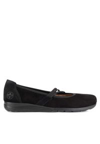 Rieker Baleriny L9369-00 Czarny. Kolor: czarny. Materiał: nubuk, skóra #1