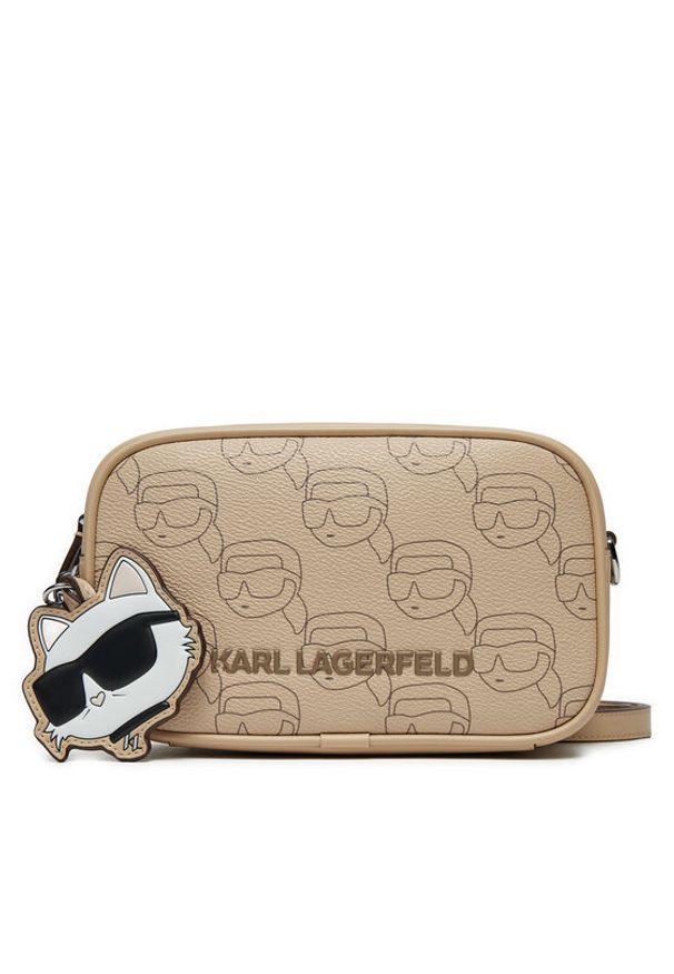 Karl Lagerfeld - KARL LAGERFELD Torebka A1W30135 Beżowy. Kolor: beżowy. Materiał: skórzane