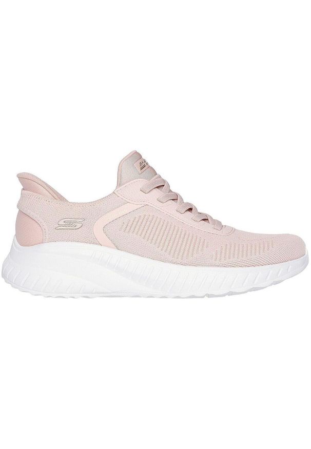 skechers - Buty sportowe damskie Skechers Bobs Squad Chaos C. Kolor: różowy. Materiał: materiał
