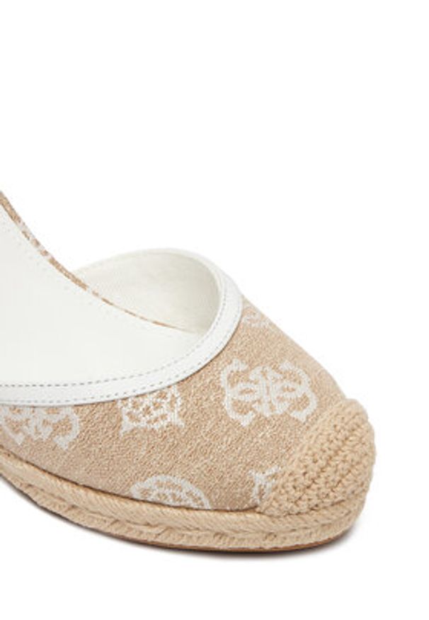 Guess Espadryle FLJCYR FAB04 Beżowy. Kolor: beżowy. Materiał: skóra