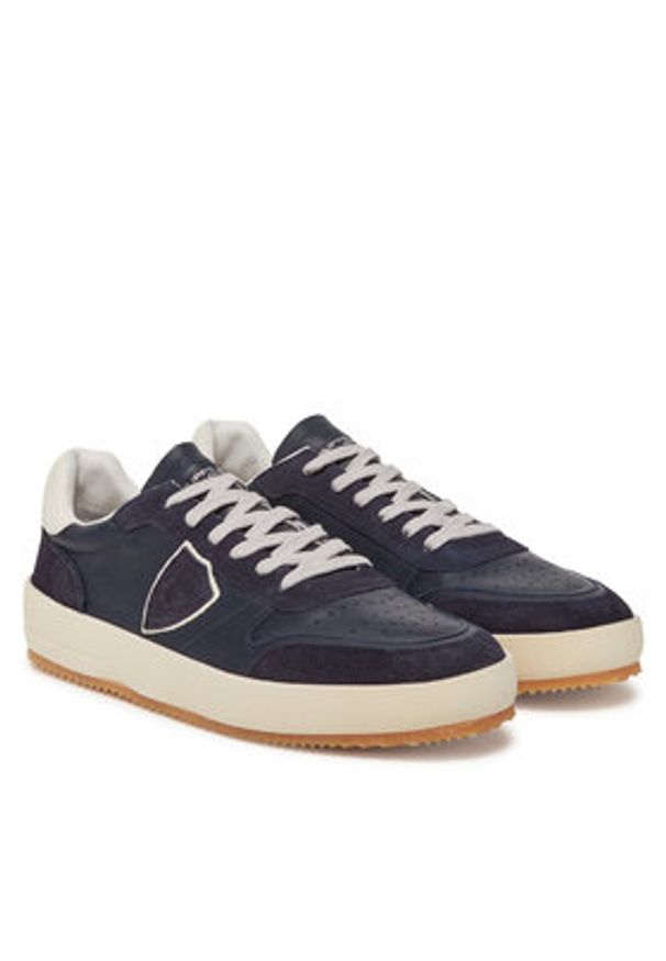 Philippe Model Sneakersy A006960 VNLU WX02 Granatowy. Kolor: niebieski. Materiał: skóra