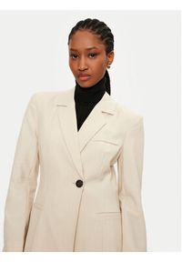 Vero Moda Marynarka Troian 10327345 Écru Slim Fit. Materiał: syntetyk #4