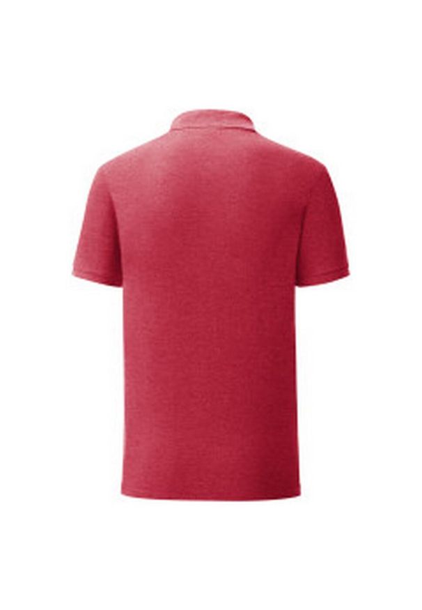 FRUIT OF THE LOOM - Koszulka Polo Męska Iconic. Typ kołnierza: polo. Kolor: czerwony
