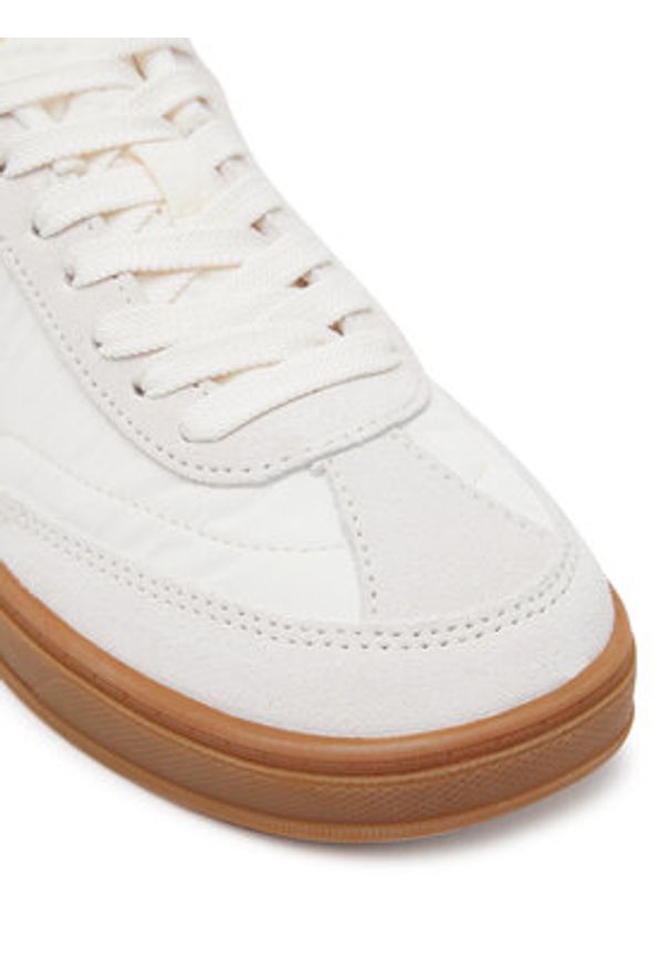 TOMMY HILFIGER - Tommy Hilfiger Sneakersy Th Heritage Sneaker FW0FW08643 Biały. Kolor: biały. Materiał: skóra