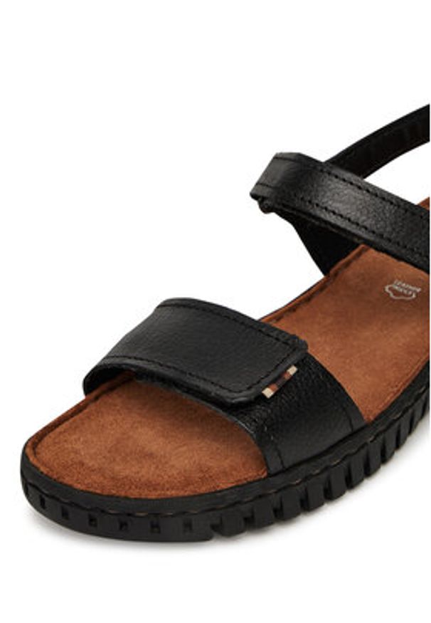 Go Soft Sandały WB-ULE-01 Czarny. Kolor: czarny. Materiał: skóra. Styl: street