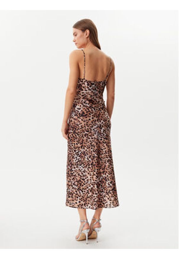 Guess Sukienka codzienna W5GK85 WH9C2 Brązowy Regular Fit. Okazja: na co dzień. Kolor: brązowy. Materiał: syntetyk. Typ sukienki: proste. Styl: casual