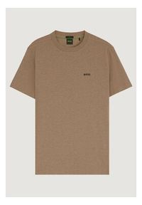 BOSS T-Shirt 50506373 Khaki Regular Fit. Kolor: brązowy. Materiał: bawełna #3