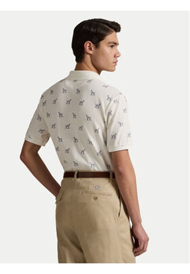 Polo Ralph Lauren Polo 710974597001 Écru Custom Slim Fit. Typ kołnierza: polo. Materiał: bawełna