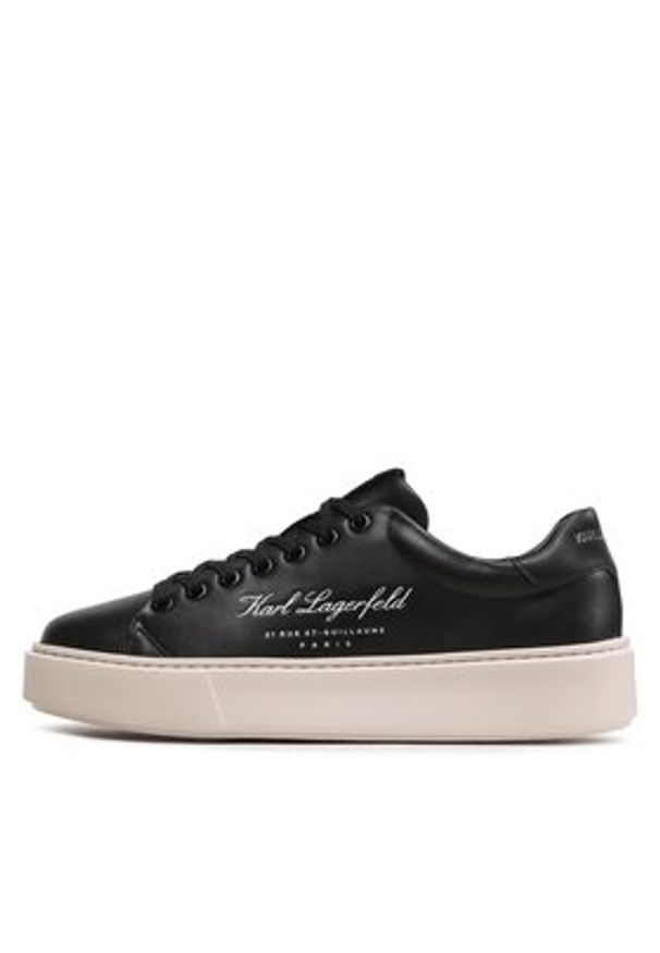 Karl Lagerfeld - KARL LAGERFELD Sneakersy KL52223 Czarny. Kolor: czarny. Materiał: skóra