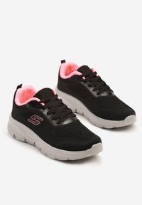 Born2be - Czarne Buty Sportowe Sneakersy z Siateczki na Piankowej Podeszwie Danalisa. Okazja: na imprezę, na co dzień. Kolor: czarny. Materiał: jeans, dzianina. Obcas: na obcasie. Wysokość obcasa: niski #4