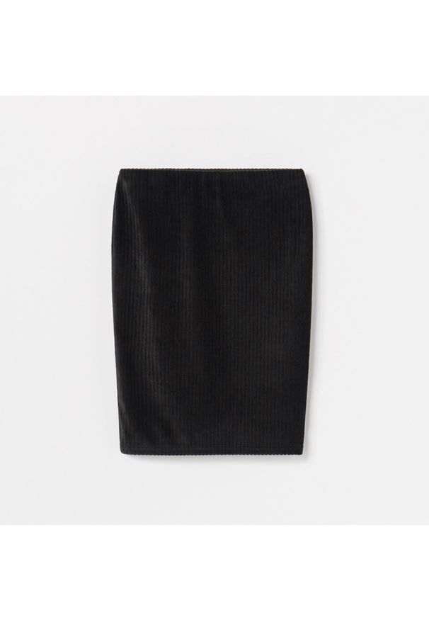 Reserved - Askamitna spódnica mini o formie tuby - Szary. Kolor: szary