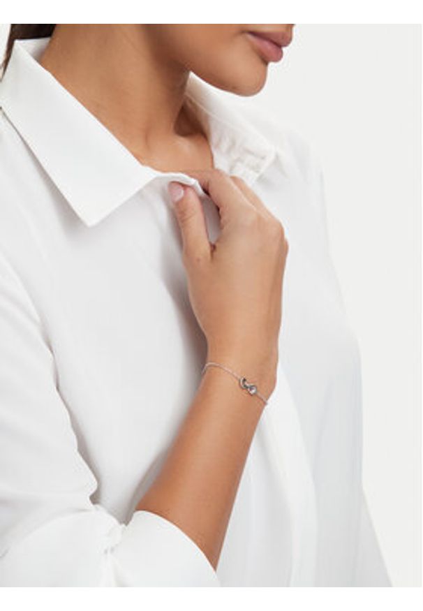 Guess Bransoletka JUBB06 048JW Srebrny. Materiał: ze stali nierdzewnej, ze stali. Kolor: srebrny