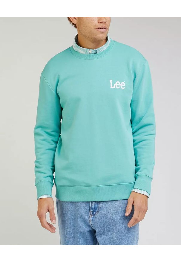 Lee - LEE WOBBLY SWS MĘSKA BLUZA KLASYCZNA LOGO L81MFW41. Styl: klasyczny