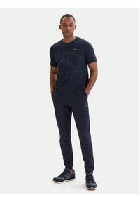 Aeronautica Militare Spodnie dresowe 261PF0872UF00459 Granatowy Regular Fit. Kolor: niebieski. Materiał: bawełna #3