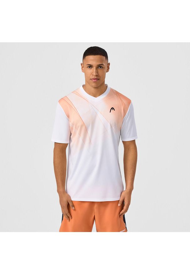Head - TOPSPIN T-Shirt Men. Kolor: pomarańczowy. Wzór: nadruk