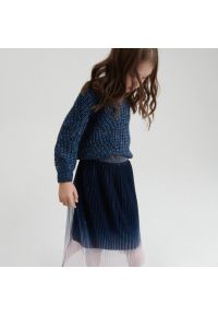 Reserved - Plisowana spódnica z efektem ombre - Granatowy. Kolor: niebieski #1