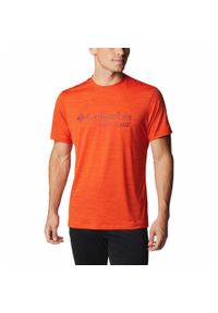 columbia - Koszulka męska Columbia Trinity Trail Graphic Tee T-shirt. Kolor: pomarańczowy #1