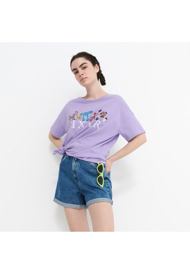 House - Koszulka z nadrukiem Disney Pixar - Fioletowy. Kolor: fioletowy. Wzór: motyw z bajki, nadruk