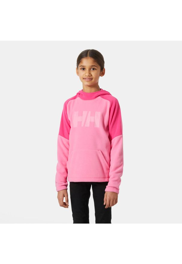 Bluza z kapturem dla dzieci Helly Hansen Daybreaker. Typ kołnierza: kaptur. Kolor: różowy