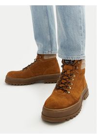 Pepe Jeans Trapery PMS50251 Brązowy. Kolor: brązowy. Materiał: skóra, zamsz #4