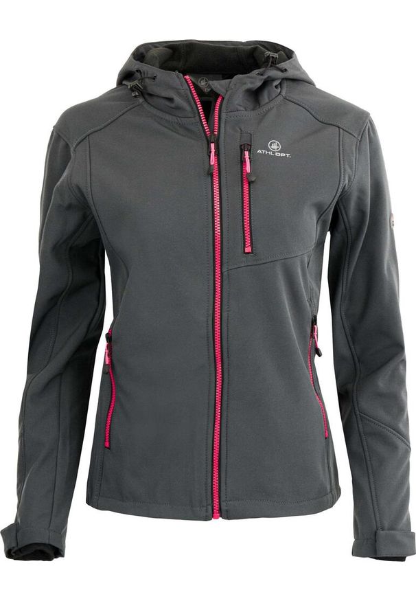 ZUMBA WEAR - Kurtka Softshell Octavia dla kobiet - Styl i komfort w każdej sytuacji. Kolor: szary. Materiał: elastan, poliester. Sport: turystyka piesza