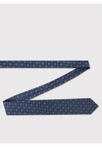 Pako Lorente - PAKO LORENTE - Jedwabny granatowy krawat we wzór. Kolor: niebieski. Materiał: jedwab. Wzór: geometria #3
