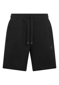 Plein Sport Szorty sportowe SAFC MJT2789 STE003N Czarny Regular Fit. Kolor: czarny. Materiał: bawełna. Styl: sportowy #2
